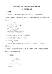 2024年高考化学三轮冲刺考前巩固专题训练25 中和滴定曲线