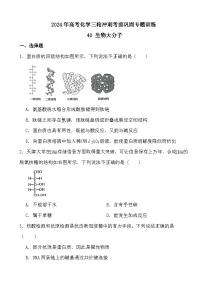 2024年高考化学三轮冲刺考前巩固专题训练40 生物大分子