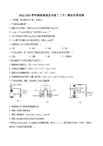 2022-2023学年陕西省西安市高二（下）期末化学试卷（含详细答案解析）