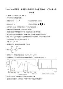 2022-2023学年辽宁省沈阳市市级重点高中联合体高二（下）期末化学试卷（含详细答案解析）