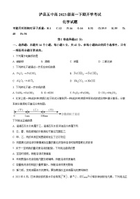 四川省泸州市泸县五中2023-2024学年高一下学期开学考试化学试题（Word版附解析）