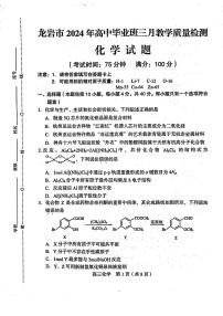 2024届福建省龙岩市高三下学期3月份质量检测一模化学试题（PDF版含答案）