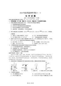 2024南通如皋高三下学期2月适应性考试（一）化学PDF版含答案