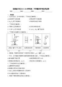 安徽省十校2022-2023学年高一下学期开年考化学试卷(含答案)