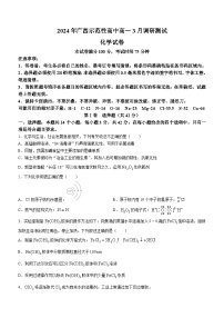 2024年广西南宁、柳州等地示范性高中高一下学期3月开学考调研测试+化学试题