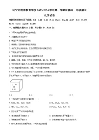 山东省济宁市特殊教育学校2023-2024学年高一上学期期末化学试卷（原卷版+解析版）