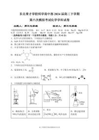 2024届东北育才学校高三下学期第六次模拟考试化学试卷+答案