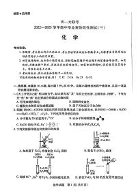 天一大联考2022-2023学年高中毕业班阶段性测试（三）高三化学试题及答案