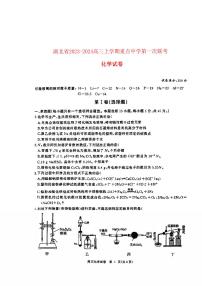 湖北省2023_2024高三化学上学期11月第一次部分中学联考试题pdf