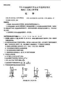 湖南省佩佩教育2024年普通高中学业水平选择性考试 湖南3月高三联考化学