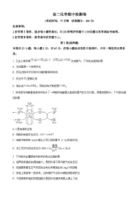 陕西省西安市蓝田县乡镇高中联考2023-2024学年高二上学期11月期中化学试题（原卷版+解析版）