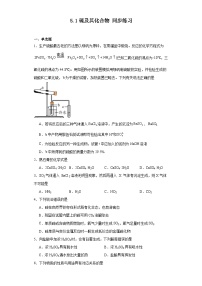 高中人教版 (2019)第一节 硫及其化合物同步训练题