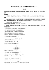 辽宁省沈阳市2024届高三一模化学试题(无答案)