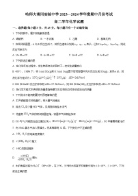 黑龙江省哈尔滨师范大学青冈实验中学2023-2024学年高二上学期期中考试化学试题（原卷版+解析版）