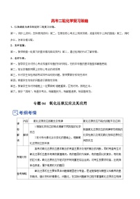 最新高考化学二轮复习讲练测  专题04  氧化还原反应及其应用（讲）