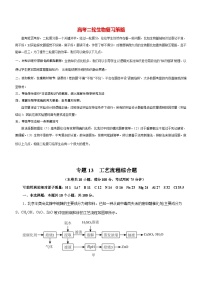 最新高考化学二轮复习讲练测  专题13 工艺流程综合题（测）