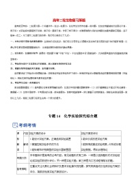 最新高考化学二轮复习讲练测  专题14 化学实验探究综合题（讲）