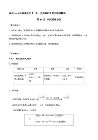 第14讲 钠及其化合物 -备战2023年高考化学【一轮·夯实基础】复习精讲精练