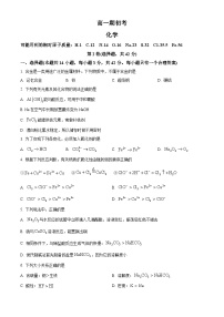 吉林省通化市梅河口市第五中学2023-2024学年高一下学期开学考试化学试卷（Word版含解析）