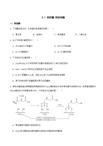 人教版 (2019)选择性必修2第一节 共价键课时训练