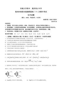 重庆2025届拔尖强基联盟高二下学期3月联合考试化学试题+答案