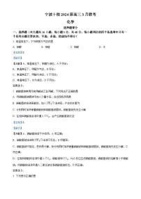 浙江省宁波十校联盟2023-2024学年高三下学期3月二模联考化学试卷（Word版附解析）