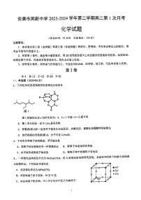 陕西省安康市高新中学2023-2024学年高二下学期第一次月考化学试题