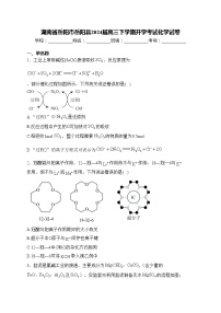 湖南省岳阳市岳阳县2024届高三下学期开学考试化学试卷(含答案)