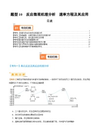 题型10反应微观机理分析速率方程及其应用-2024年高考化学二轮题型归纳与变式演练（新高考）