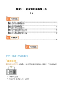 题型11新型电化学装置分析-2024年高考化学二轮题型归纳与变式演练（新高考）