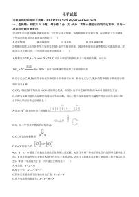 2024届湖北省十一校高三下学期第二次联考化学试卷 +答案