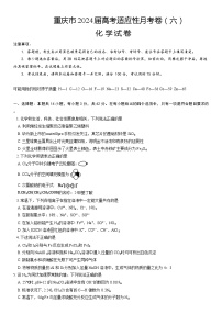 重庆市第八中学2023-2024学年高三下学期3月月考化学试题