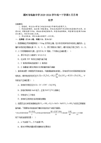 河南省漯河市高级中学2023-2024学年高一下学期3月月考化学试题（含答案）