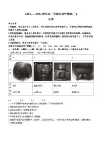 河南省濮阳市第三次联考2023-2024学年高一下学期3月月考化学试题(无答案)