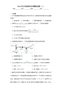 2024年江苏省高考化学模拟试题（二）