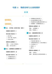 专题11  物质结构与元素周期律(讲义)-高考化学二轮复习讲练测（新教材新高考）