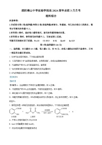 四川省绵阳市南山中学实验学校2024届高三下学期3月月考化学试题（Word版附解析）