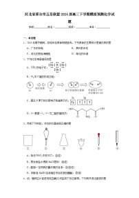 河北省邢台市五岳联盟2024届高三下学期模拟预测化学试题（含解析）