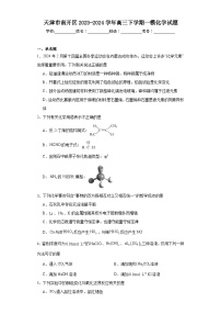 天津市南开区2023-2024学年高三下学期一模化学试题（含解析）