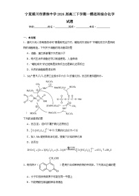 宁夏银川市唐徕中学2024届高三下学期一模理科综合化学试题（含解析）