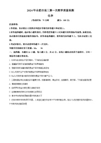 安徽省合肥市第一中学2024届高三第一次教学质量检测化学试题（原卷版+解析版）