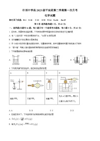 四川省德阳市什邡中学2023-2024学年高一下学期3月月考化学试题（原卷版+解析版）