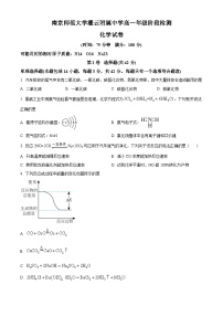 江苏省连云港市灌云县杨集高级中学2023-2024学年高一下学期3月阶段检测化学试题（原卷版+解析版）