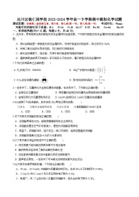 四川省达州市达川区铭仁园学校2023-2024学年高一下学期期中模拟考试化学试题（含答案）