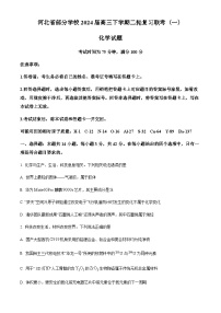 河北省部分学校2024届高三下学期二轮复习联考（一）新高考卷化学试题（原卷版+解析版）