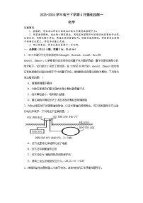 河南省漯河市高级中学2023-2024学年高三下学期4月月考化学试题