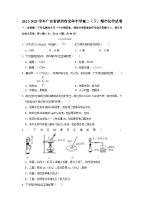 2022-2023学年广东省深圳市龙华中学高二（下）期中化学试卷