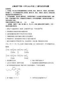 云南省罗平第一中学2024年高三二模考试化学试题（原卷版+解析版）