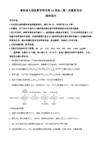 2024届青海省西宁市大通县高三下学期第二次模拟考试理科综合试题-高中化学（原卷版+解析版）