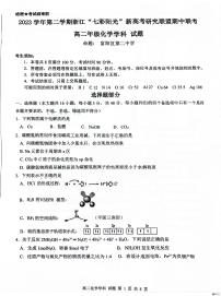 浙江七彩阳光新高考研究联盟联考2024年高二下学期4月期中考试化学试题+答案